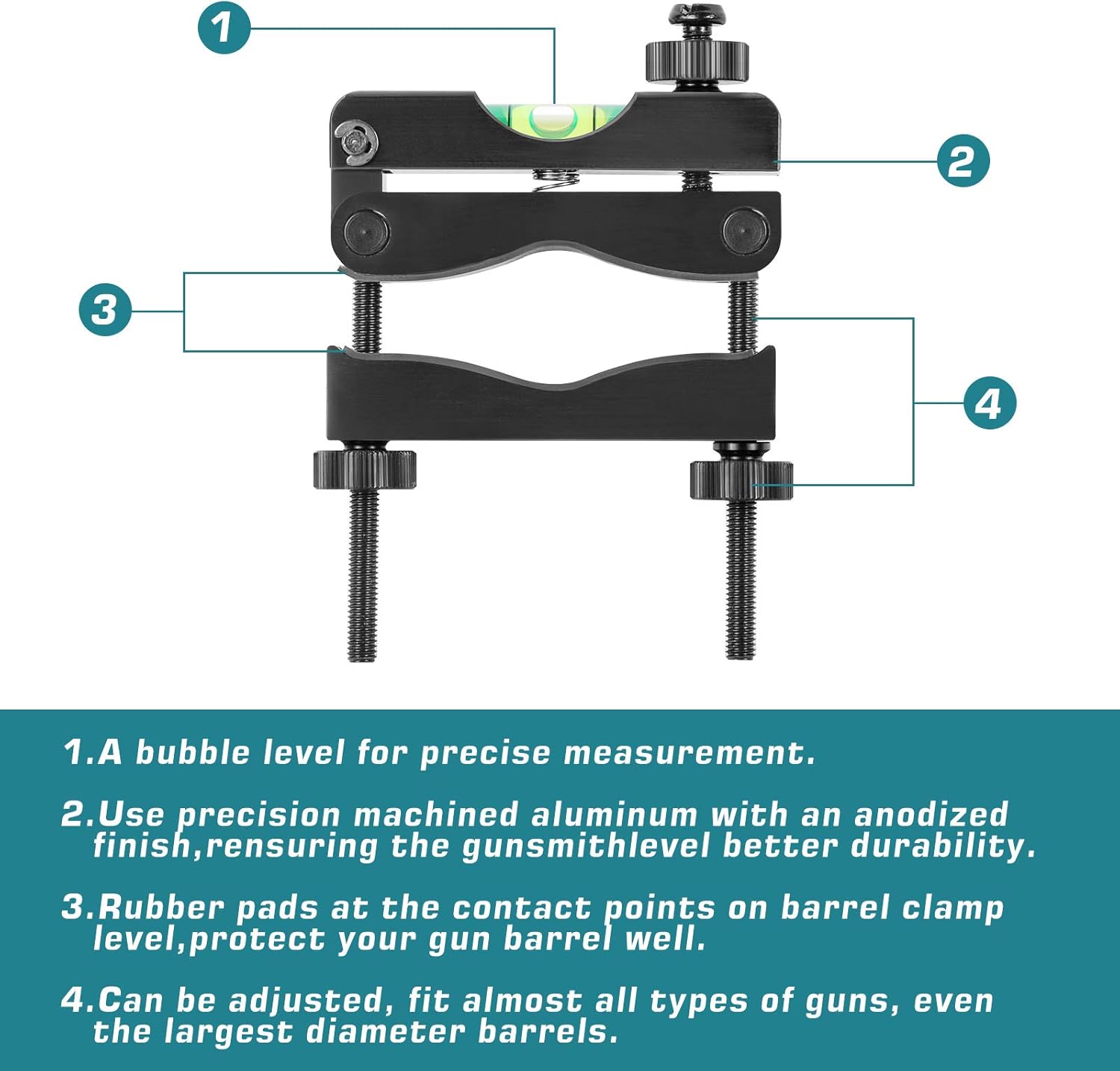 Gogoku Scope Level Bubble Clip Levels Engineering Professional Reticle Leveling System
