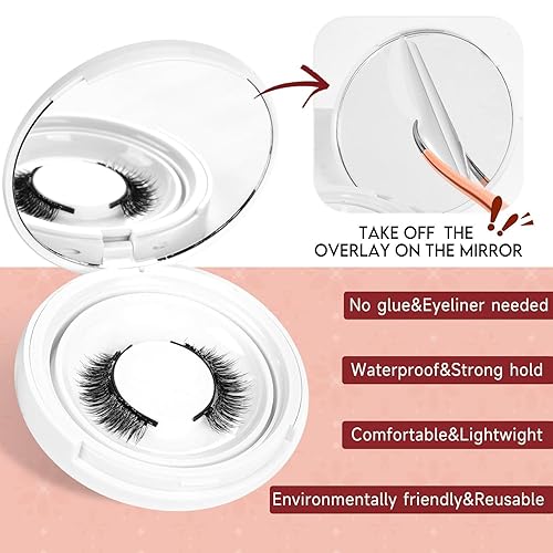 Miniatura 7 de Higu clace Pestañas Magnéticas 1 Par Pestañas Magnéticas con Aplicador Pestañas Magnéticas Suaves Aspecto Natural Pestañas Magnéticas Onduladas Sin