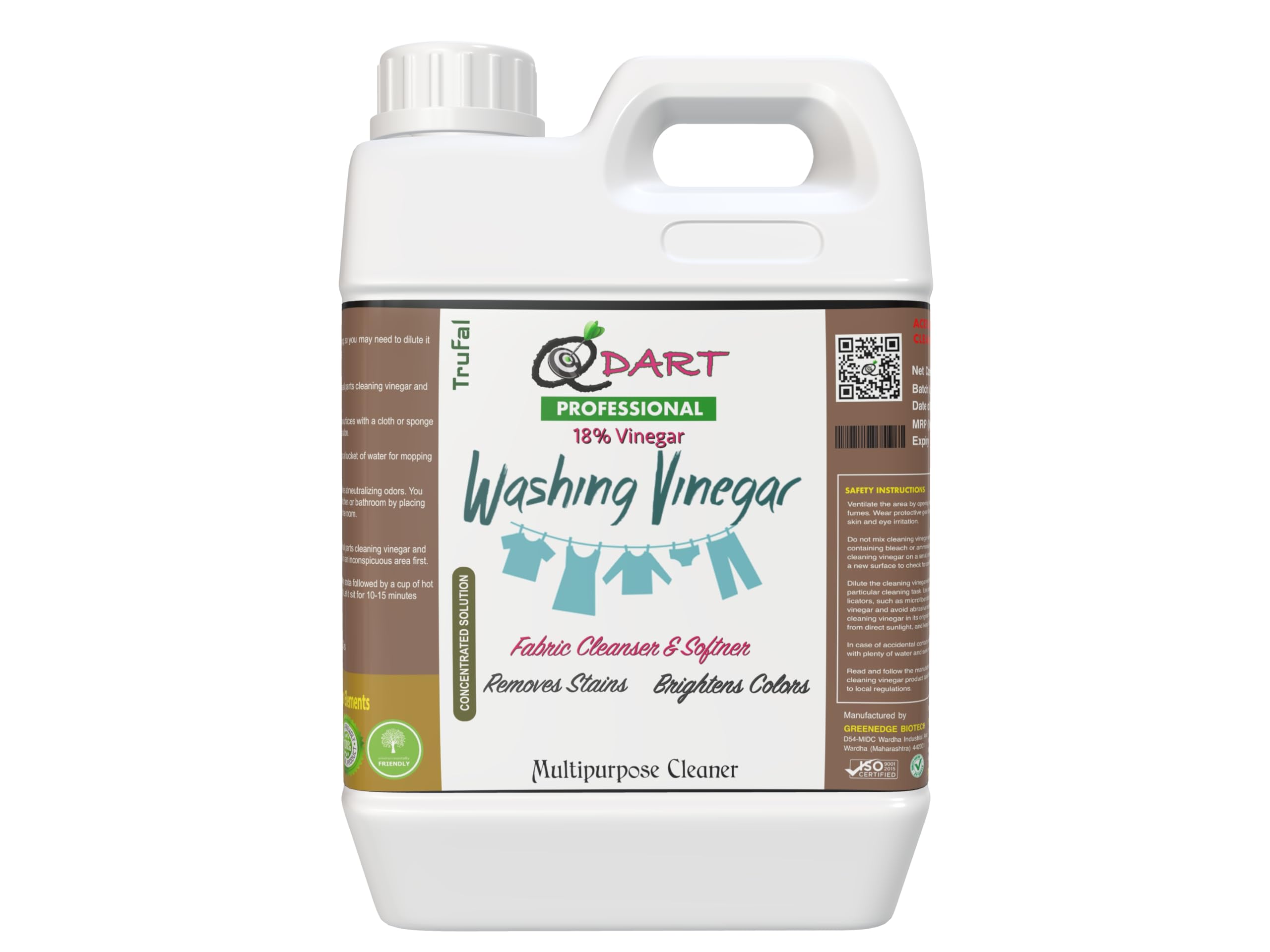 QDart Washing Vinegar for Laundry Cleaning Purpose, 18% Vinegar, All Purpose Cleaner, 1 Ltr (B0D6KH75RT) Amazon Price History, Amazon Price Tracker