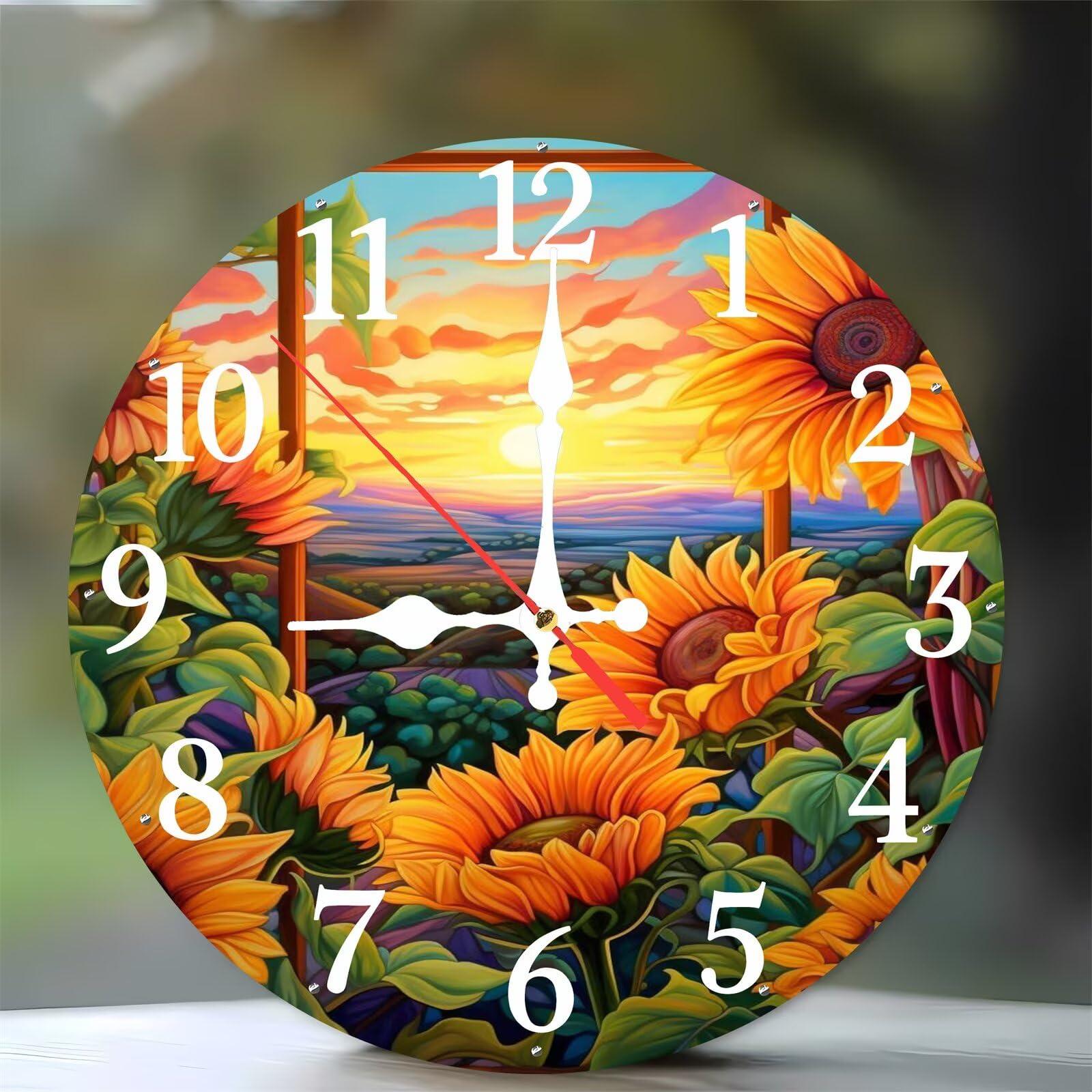 Horloge murale bois sans tic-tac 35 cm finie les nuits bruyantes