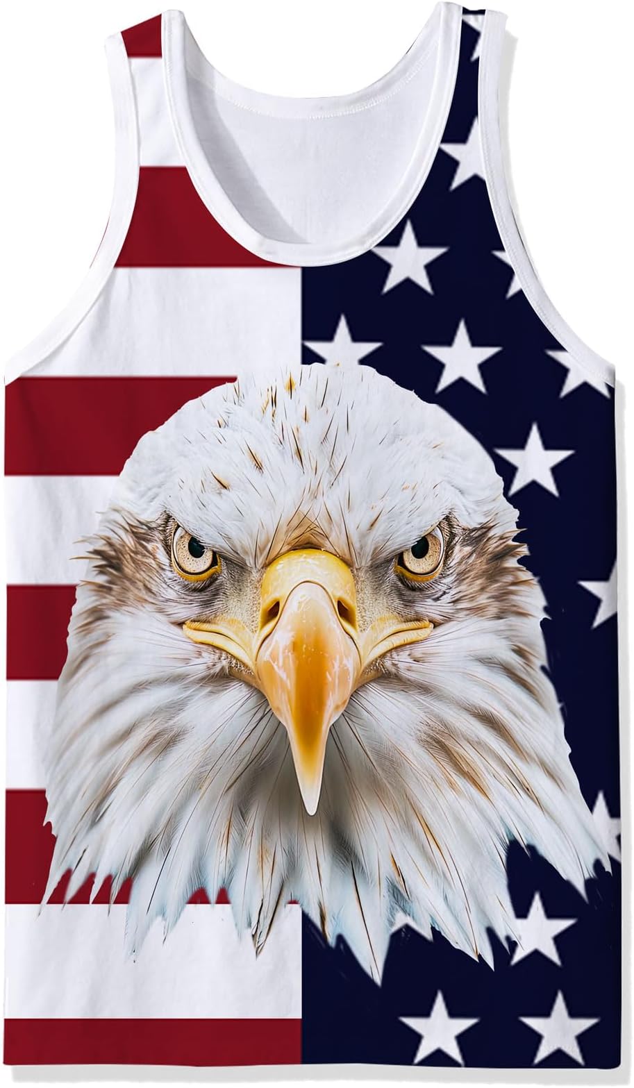 Goodstoworld Mens 3D Tank Top Novelty Graphic Breathable Quick Dry Sleeveless Beach Shirt S-4XL