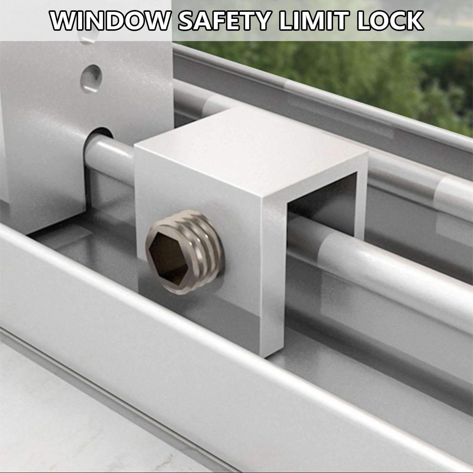 10 pièces butées de fenêtre en alliage d ' aluminium serrure antivol de fenêtre coulissante avec clé limiteur de cadre de porte coulissante serrure de sécurité antivol réglable