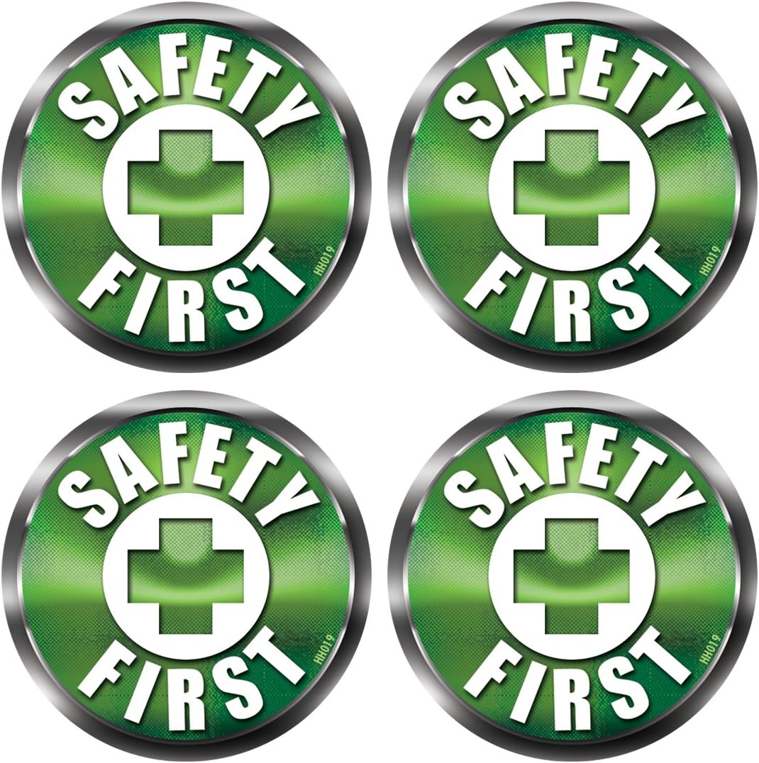 OSHA Trained Certified Hard Hat Stickers 4 Pack #HH016
