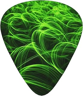 Green grass Guitar Picks 12 Pack Bass Picks with Organizer Box Guitar Plectrum Includes Thin Medium Heavy Guitar Picks Ukulele Picks for Bass Acoustic Electric Guitars
