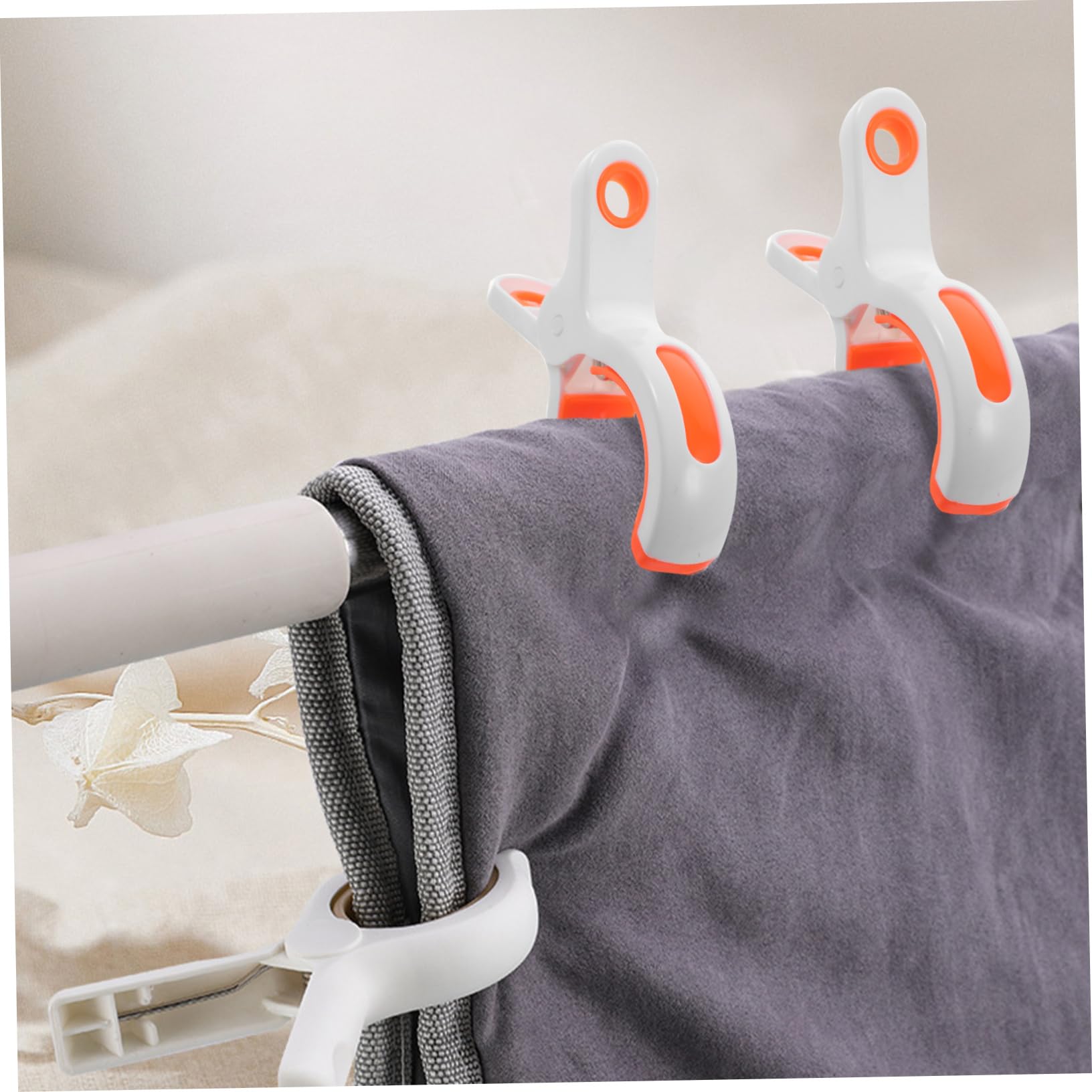 Vaguelly 12pezzi Mollette Per Da Spiaggia Mollette Antivento Per Vestiti in Plastica Per Trapunte Piccole e Leggere Bordi Lisci Design Antiscivolo Per Bucato Robuste e Affidabili