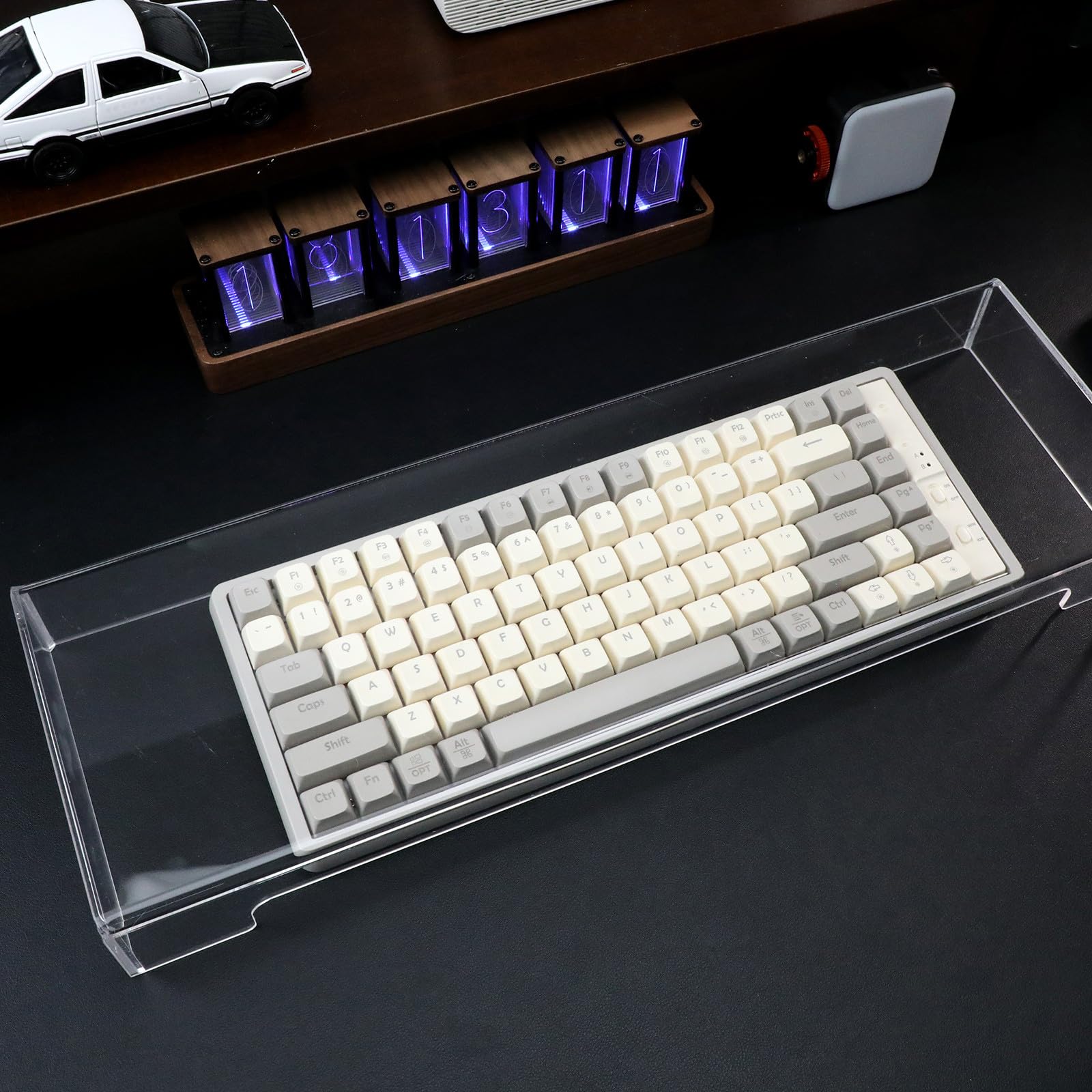 Transparente Acryl Tastaturabdeckung Schutzhülle für Tastatur Staub und Wasserschutz Leicht zu Reinigen für Büro und Zuhause