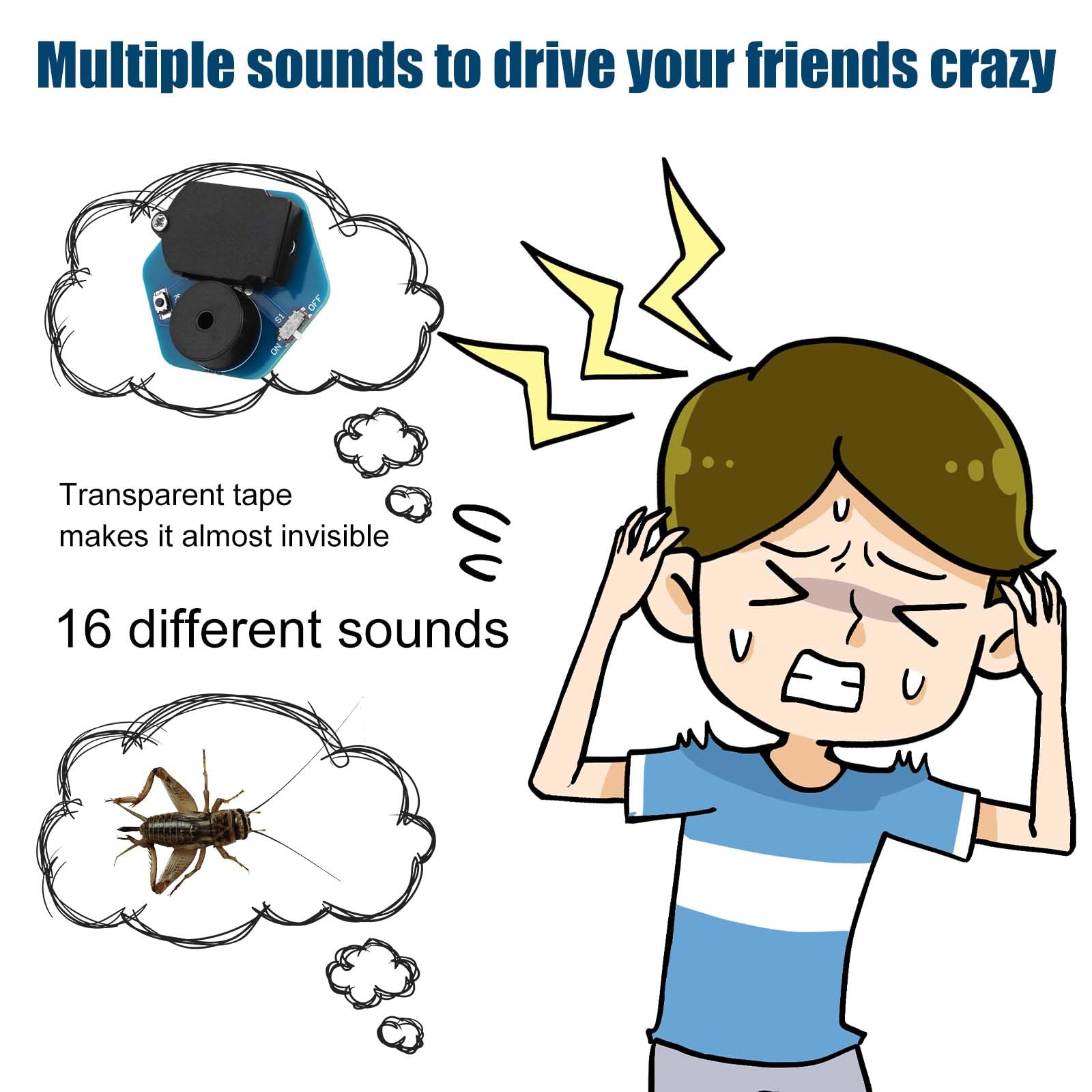 BTFO 3pcs Cricket Noise Maker Prank - Image 4