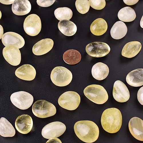 Vista 286 de Juego de piedras pulidas para chakras de 0.6 pulgadas, 7 piezas de piedras pulidas naturales y cristales a granel para curación, reiki, meditación