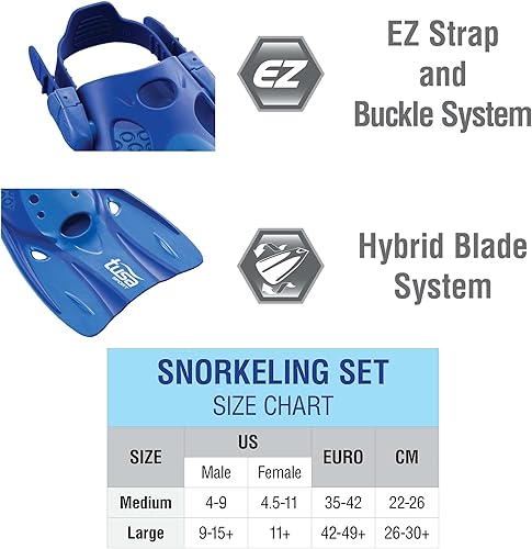 Miniatura 5 de TUSA Sport Platina Hyperdry - Juego de viaje para adultos, máscara de esnórquel y aletas