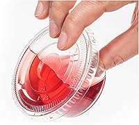 Vista 1 de Golden Apple, 3.25oz 100sets de plástico transparente Jello Shot Souffle Tazas con tapas, taza de muestreo