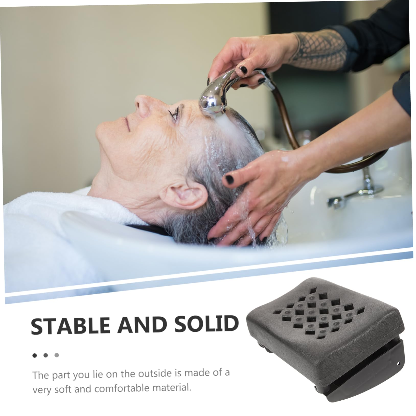 PLAFOPE Salon Shampoo Neck Ergonomic Head Rest for Hair Washing Comfortable Bath Support Durable Slip Design for Hair Salon Supplies for Neck Relief