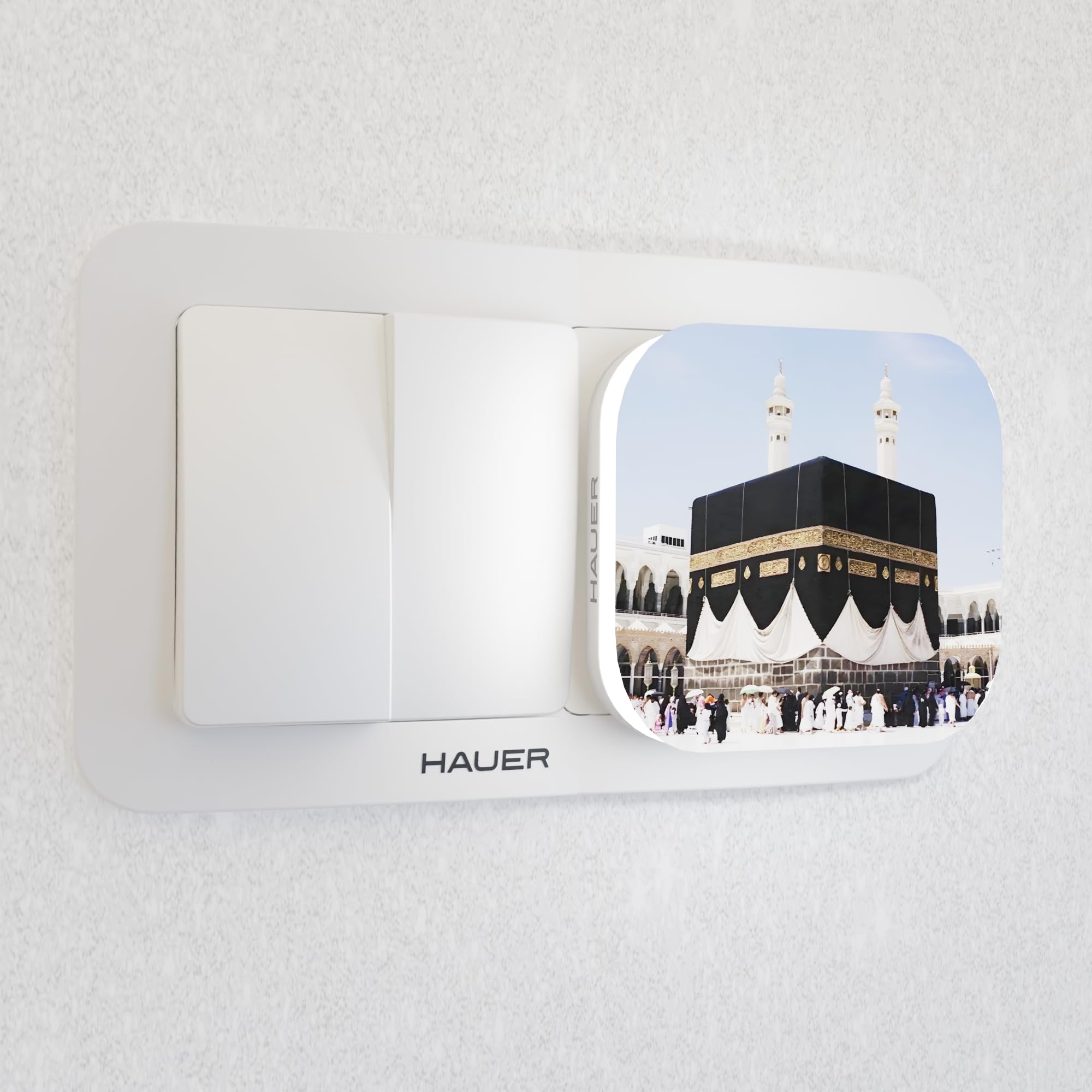 Hauer Glow-Mate Islamic Series Premium LED Night Light Spritual-Glow Lamp for Happiness Peace Success & Prosperity Devotional Night Lamp (MECCA)-image-4