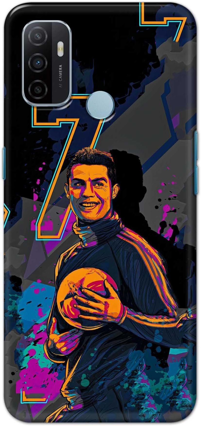 Printed Hard Back Cover for Oppo A32 Back Cover (Famous Football Player -V1) -190724(CK)