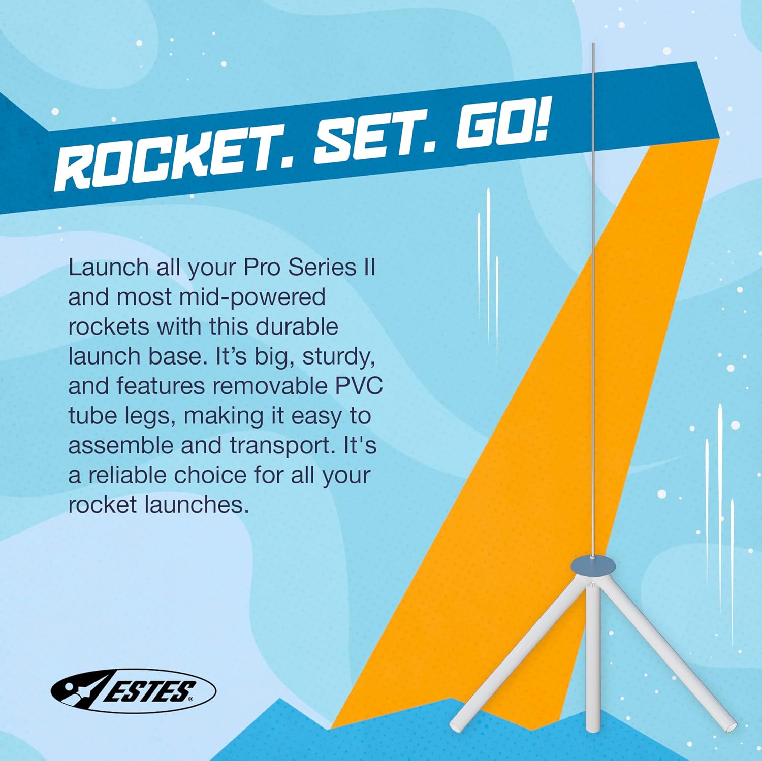 Estes 3552 PS II Launch Pad, Flying-Rocket-Model Launch Pad, Rocket Model Kit Accessories for Ages 10+
