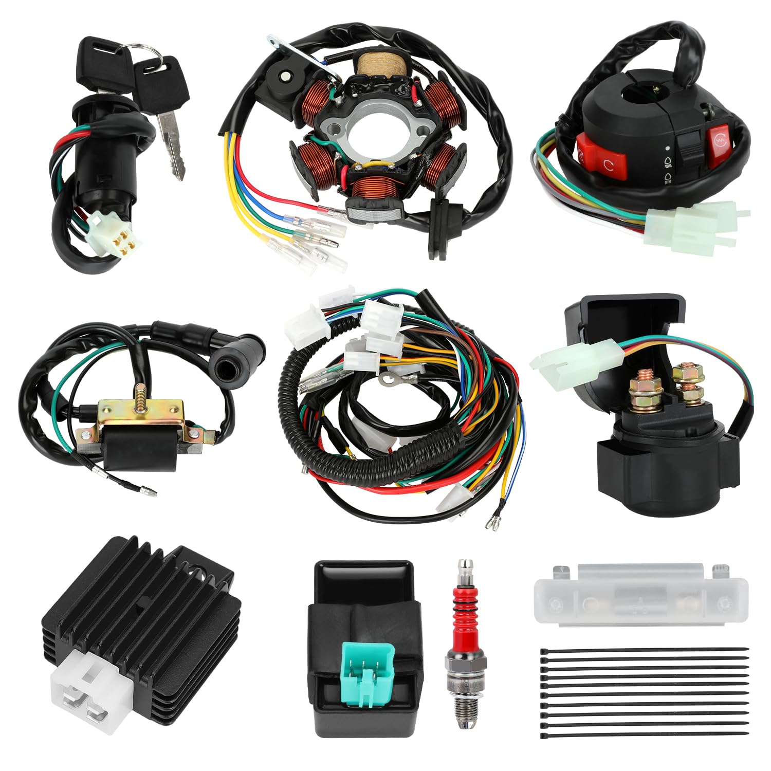 Photo 1 of SHIQINHA Complete ATV Wiring Harness Kit