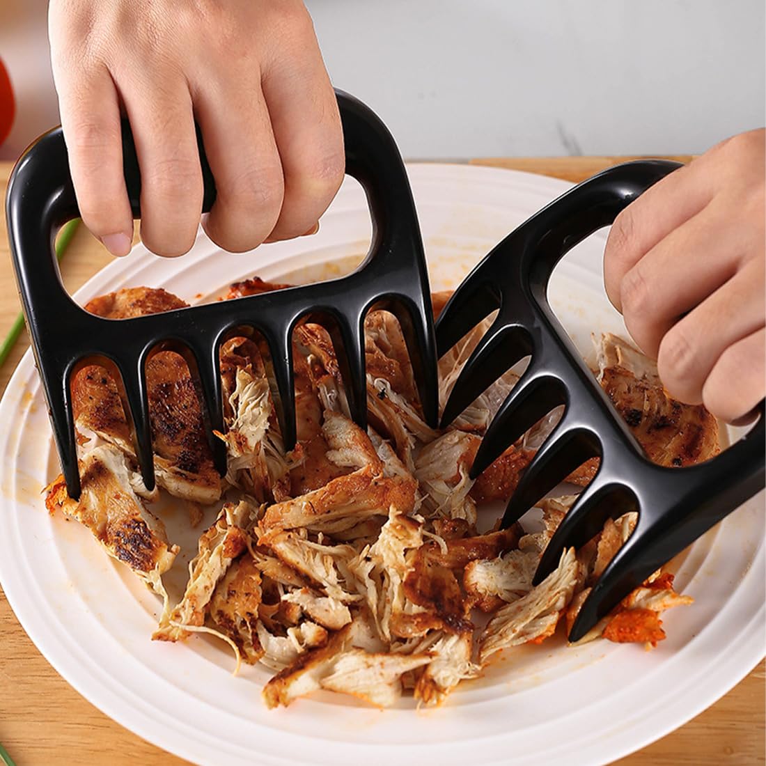 SULIUDAJI 2 Pezzi Pulled Pork Claws, Meat Claws, Claws Bbq Fork Bbq Bbq Meat Claws For Chopping And Stirring, Pork Chopping Chicken