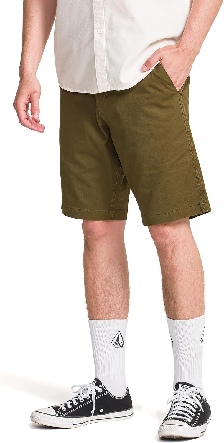 Volcom Men's Road Trip Stretch Twill 20" Chino Short