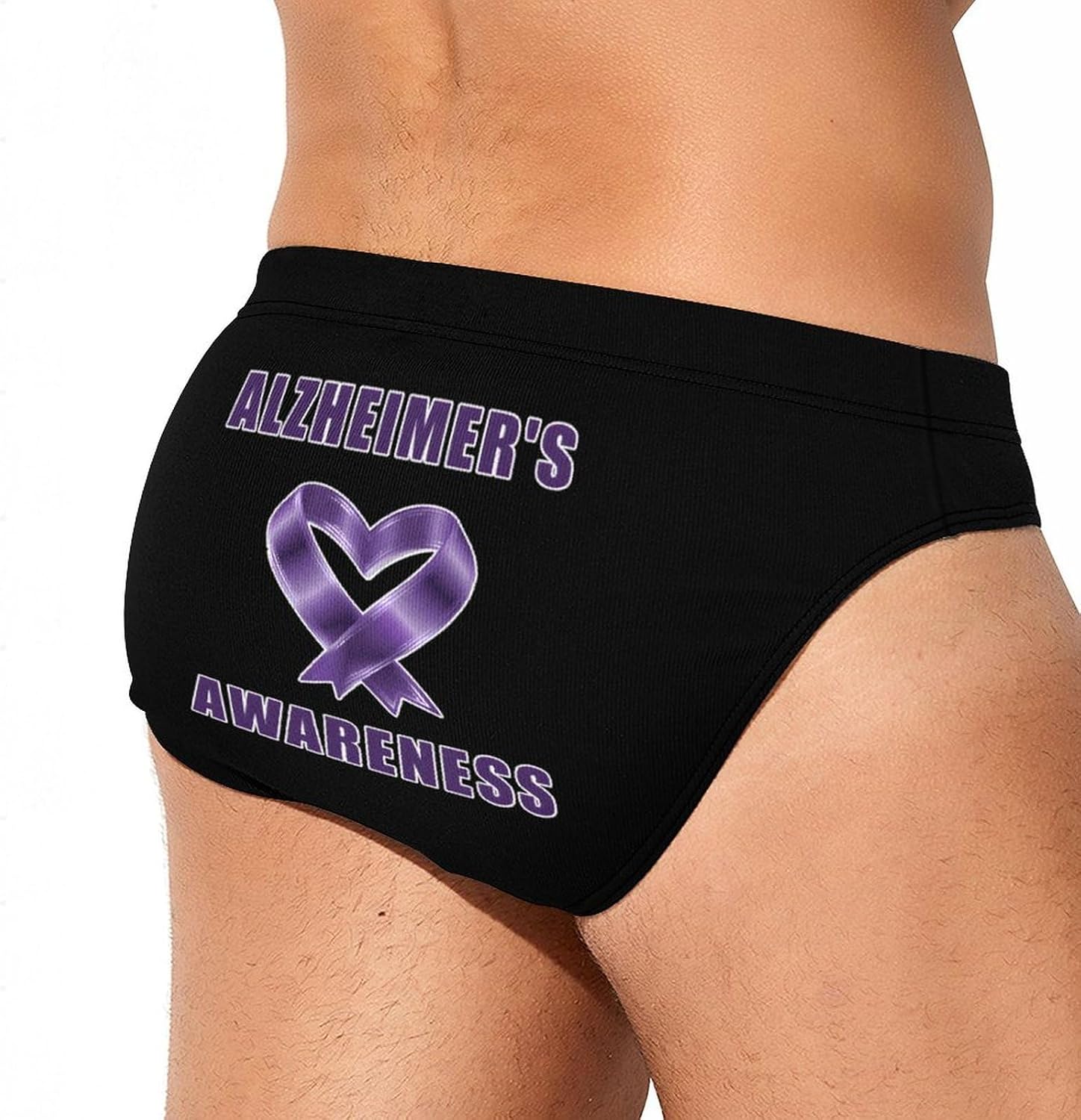 Alzheimer's Awareness Mens Swim Briefs Print Bikini Swimwear Sport Swimsuit Surf Shorts Trunks