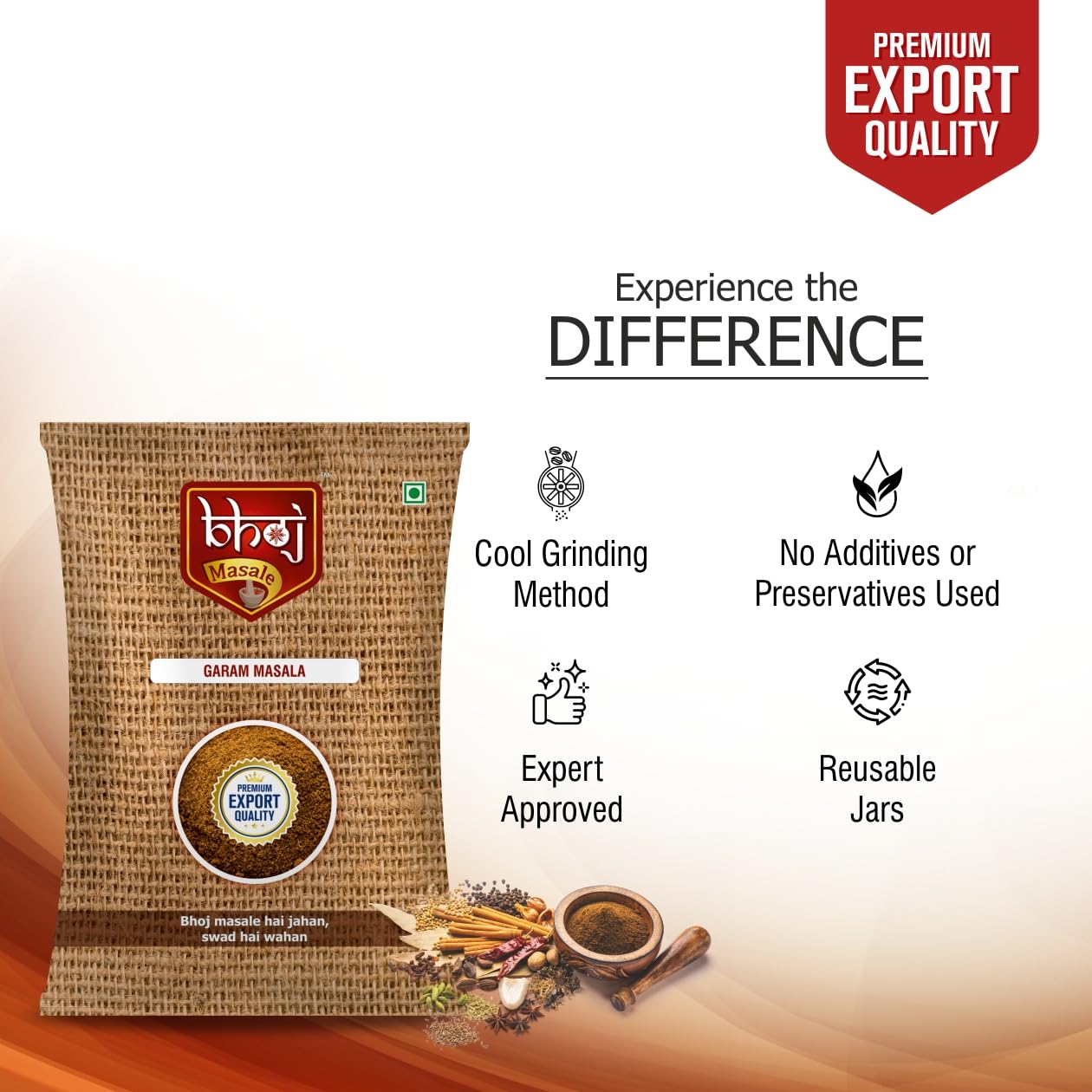 Bhoj Masale Royal Garam Masala Powder- 100GM | Exotic Blend of Ingredients for Daily cooking | Aromatic | Rich in Flavor | Naturally Processed & No Preservatives. No onion and no garlic added (Jain Masala) - Image 4 thumbnail