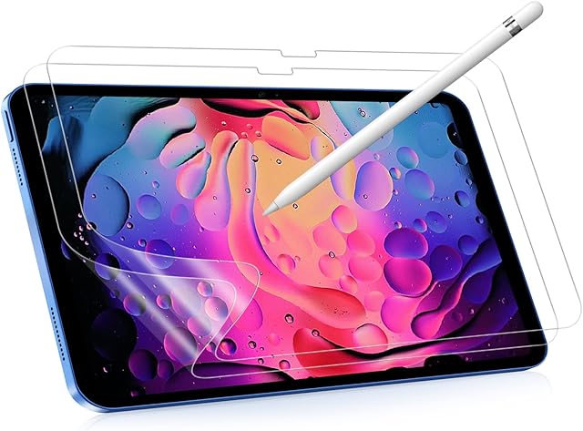 {2Pack} Paperfeel Screen Protector Compatible with iPad 10th Generation 2022 10.9inch, Anti Glare Matte Paper Screen Protector - Write, Draw & Sketch with Apple Pencil as Using on Paper