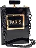 Boutique De FGG Paris Perfume Acrylic Clutch Purse Women Evening Bags Vintage Banquet Handbag Party Chain Shoulder Bag,Mini