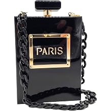 Boutique De FGG Paris Parf mflasche Acryl Clutch Handtasche Damen Abendtasche f r Party Kette Umh ngetascheMini