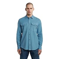 G-STAR Marine Slim Long Sleeve Shirt, Maglietta Uomo
