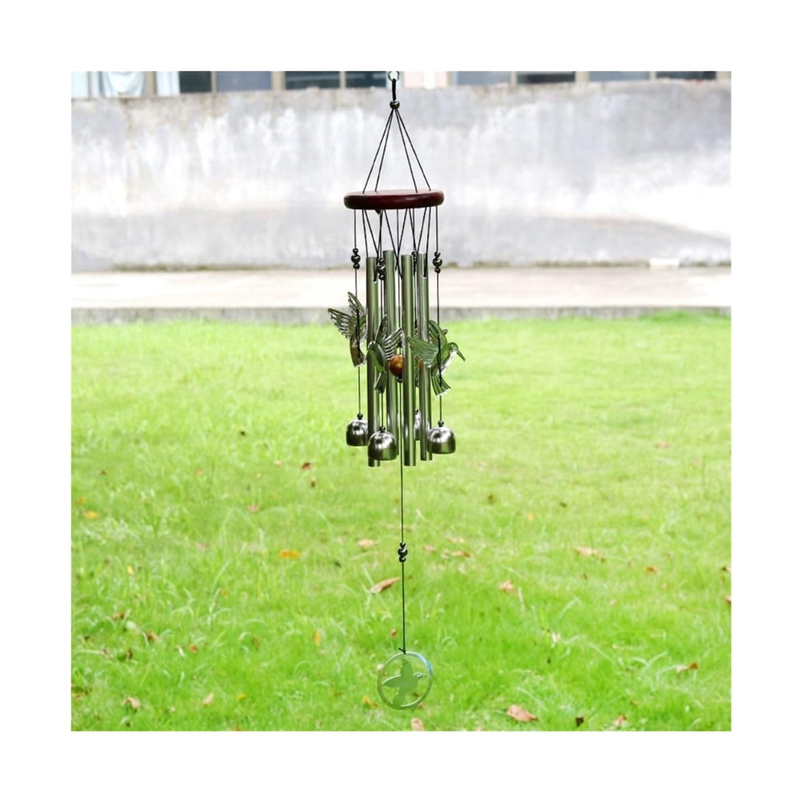 AFDHVTKLDR Wind Chimes Outdoor Wind Chime Owl Hummingbird Copper Bells Hanging Decor Home Garden Yard Ornament(Hummingbird)