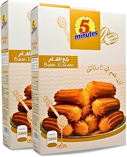 5 Minutes Balah El Sham Dessert Mix Powder Dates Elsham Al Sham Alsham Desserts Flour Sweet Sweets Freshly Tasty Easy To Prepare Halal Kosher (2 Pack = 14.11 oz / 400 gm) بلح الشام فايف مينتس