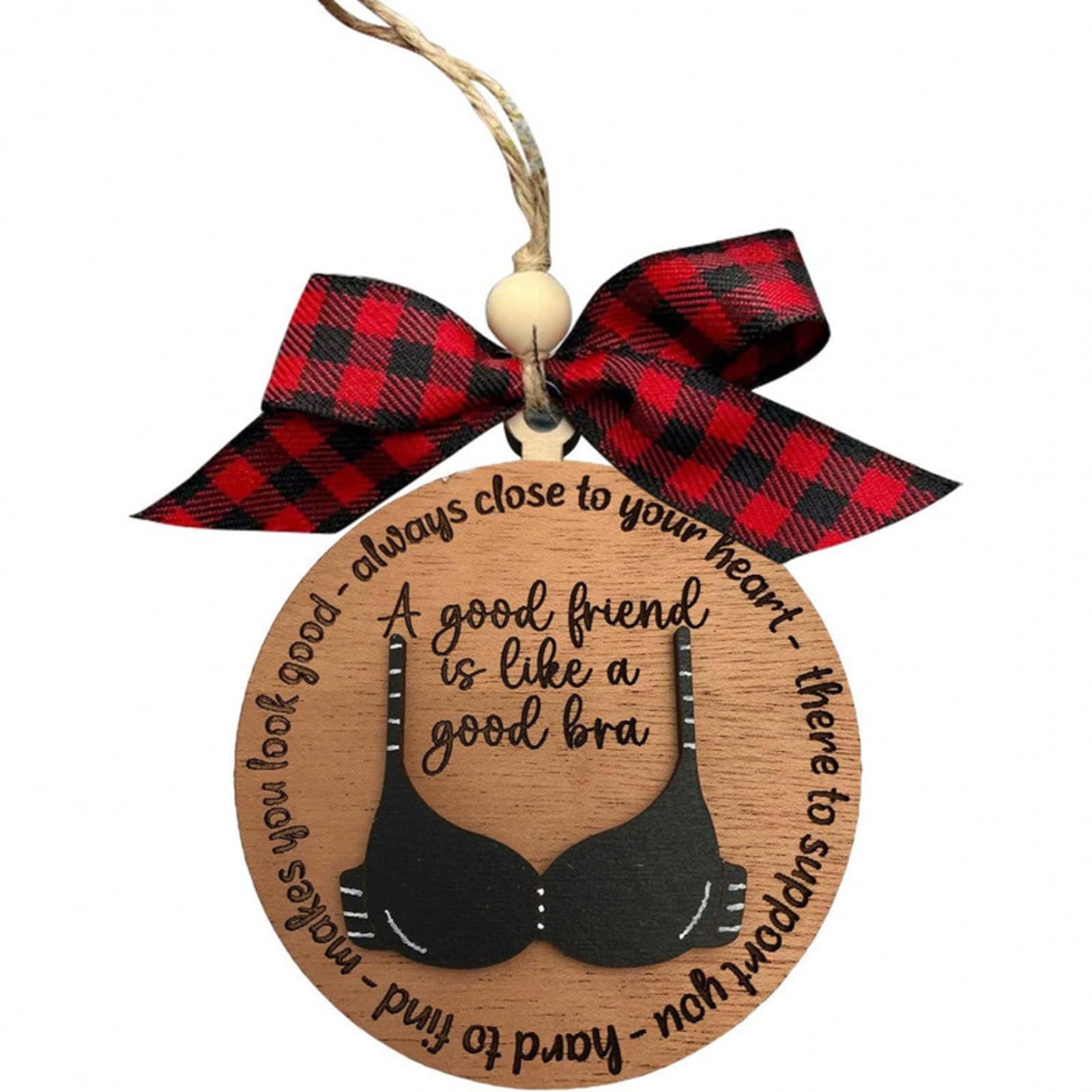 Festival Tree Decoration Wooden Ornament Assorted Shapes Safe Accessories for Kids Christmas Party Easy Hanging Christmas Decorations