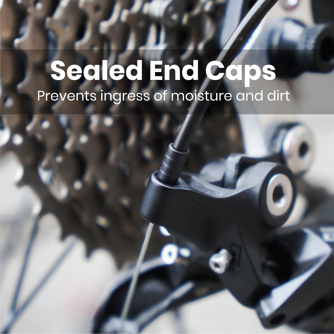 Jeu de câbles de dérailleur universels pour VTT, BMX et vélo de route - 2,8 m - Avec boîtier d'huile de 3,5 m - Pour VTT, BMX, vélo de route.