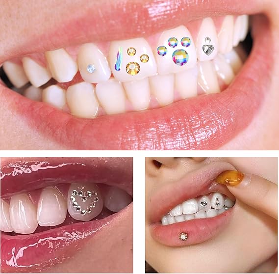 DIY Tooth Gem Kit, 120+ Crystals