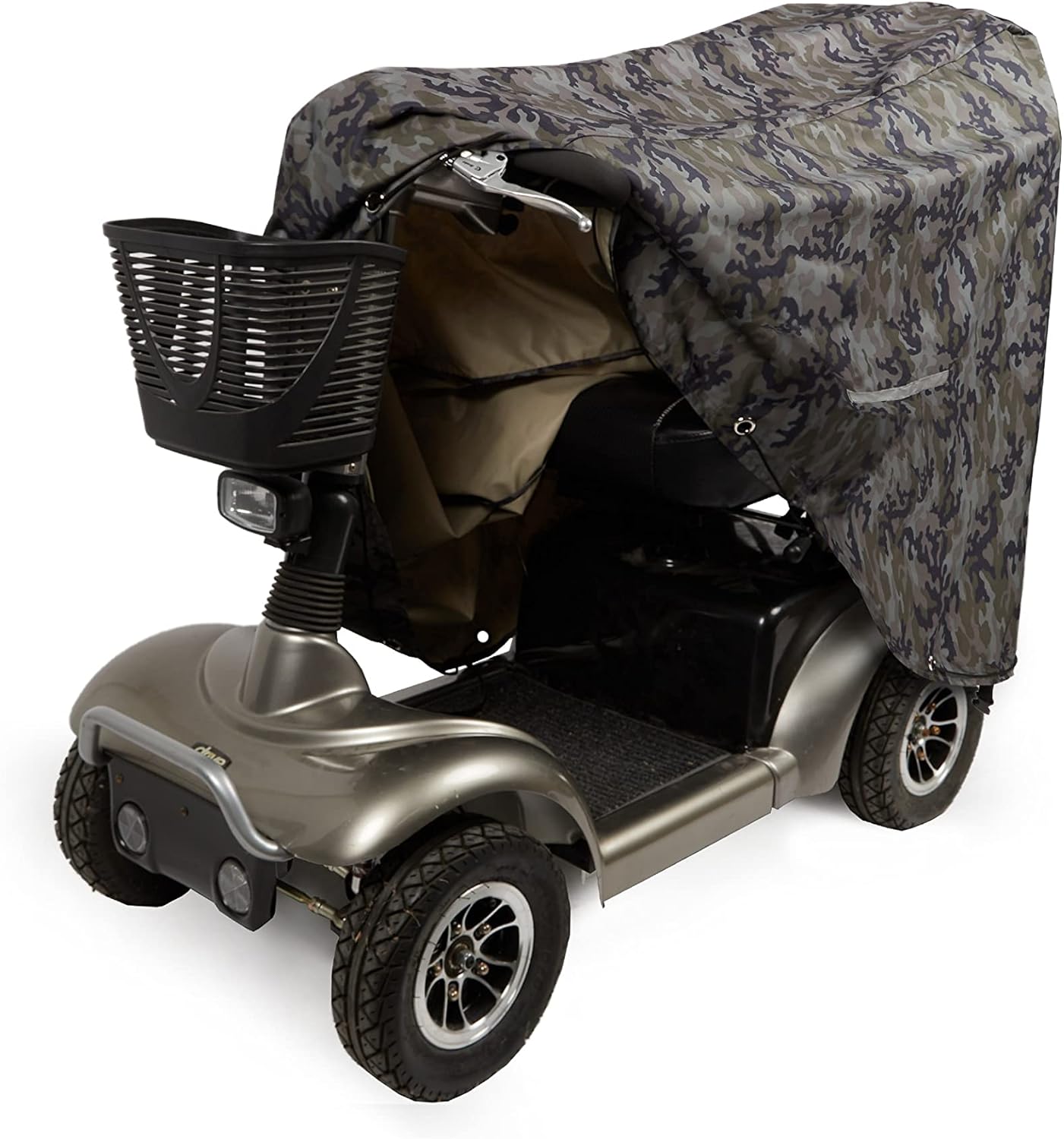 Covermates Mobility Scooter Cover - Light Weight Polyester, Weather Resistant, Drawcord Hem, Power Sports Covers, Camo