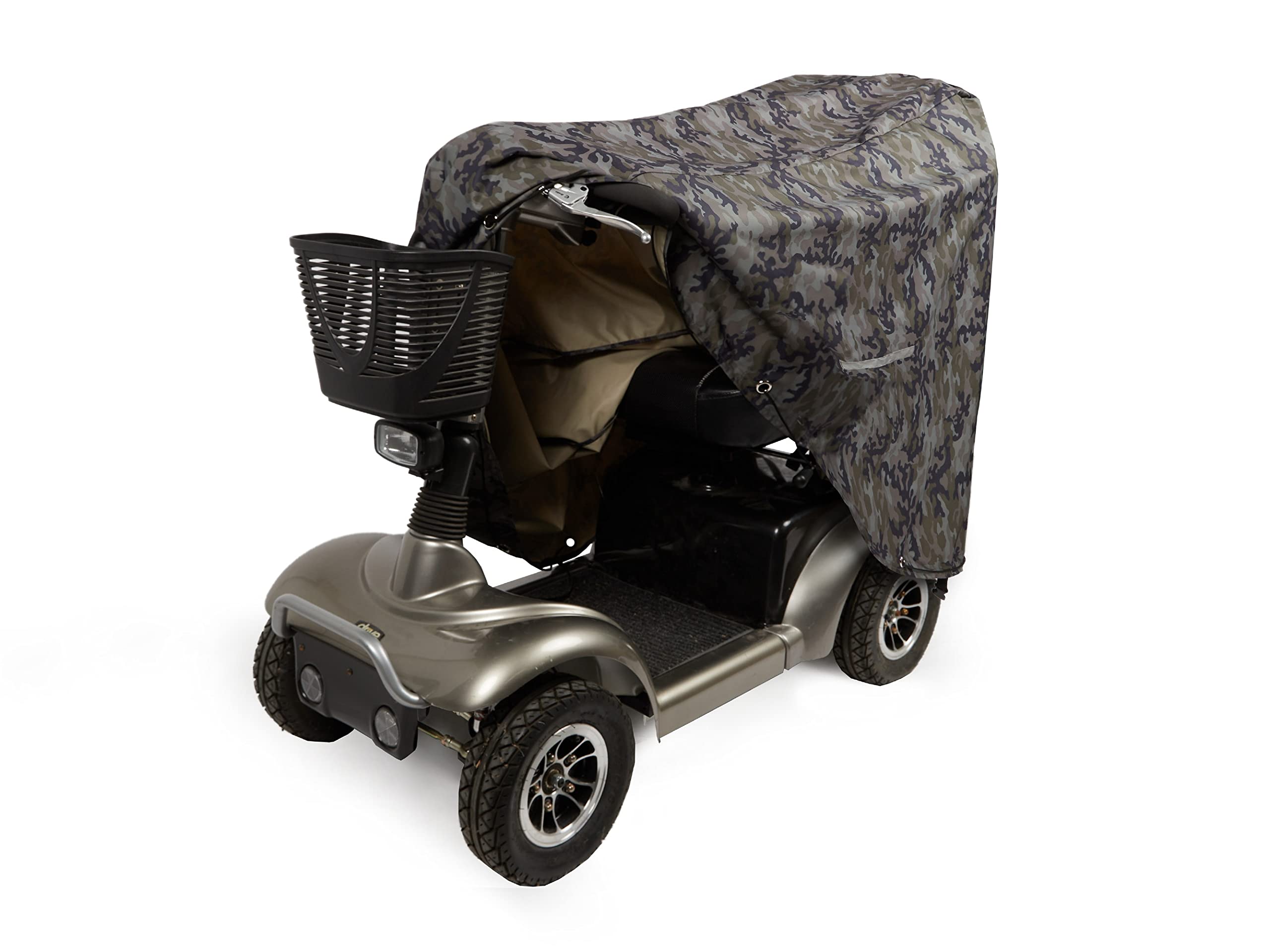 Covermates Mobility Scooter Cover - Light Weight Polyester, Weather Resistant, Drawcord Hem, Power Sports Covers, Camo
