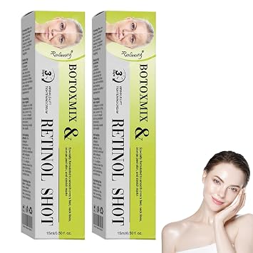 Rolimey Botoxmix & Vita-A Retinol Shot Wrinkle-Lift Tightening Cream, 2026 New Golden Peptide Lifting Cream, Pore Minimizer, Natural Collagen Lifting Serum for All Skin Types 2 Pack