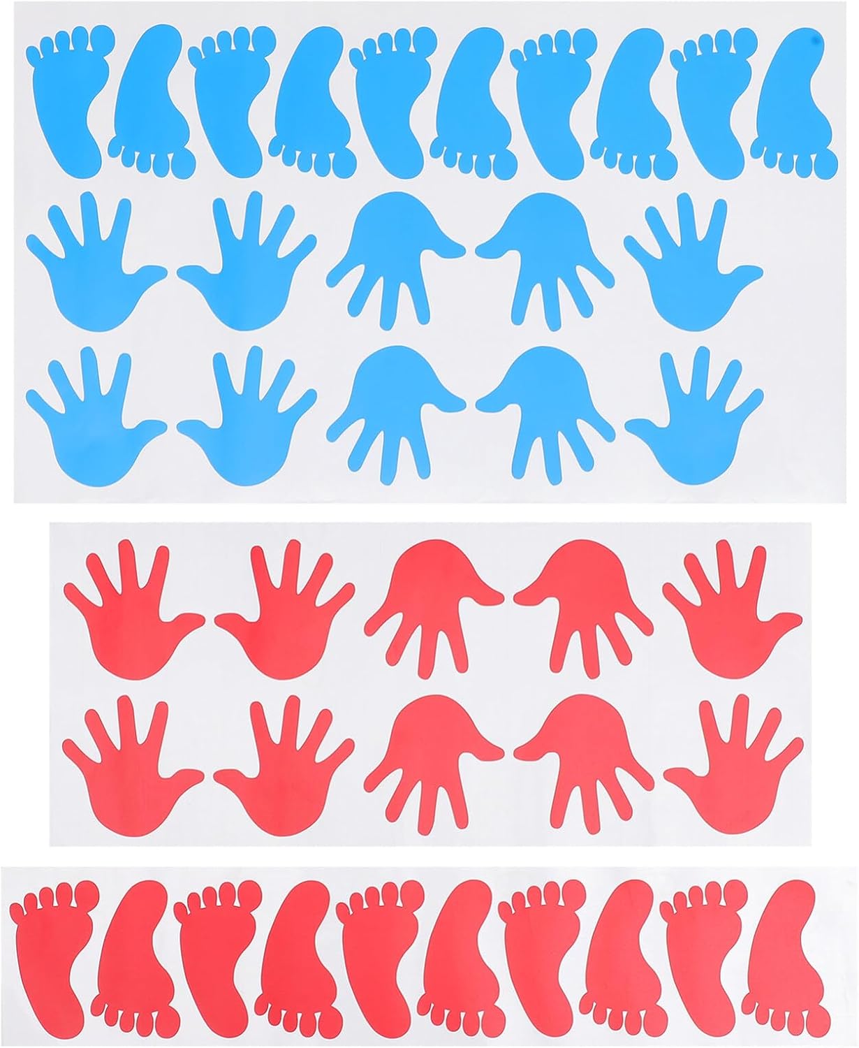 40 Pairs Foot Print Stickers Cute Stickers Girl Wall Decals