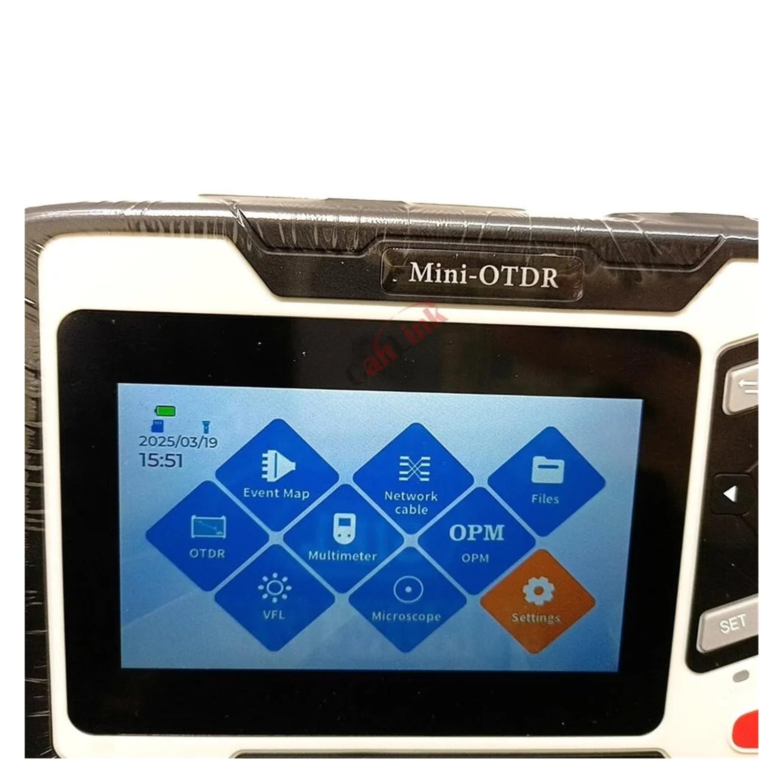 OTDR 1550 24dB Fiber Optic Reflectometer Live Test VFL OLS OPM Event Map Ethernet Cable Tester,High Accuracy
