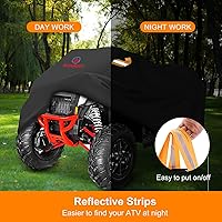 Vista 8 de Comnova Cubierta para ATV de 4 ruedas - 88 pulgadas, cubiertas ATV 600D resistentes y resistentes al agua, cubierta para ATV al aire libre de cuatro