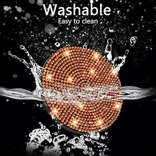 Miniatura 60 de 4 posavasos para auto, accesorios universales para el interior del auto para mujer, silicona antideslizante de 2.75 pulgadas, a prueba de golpes, a