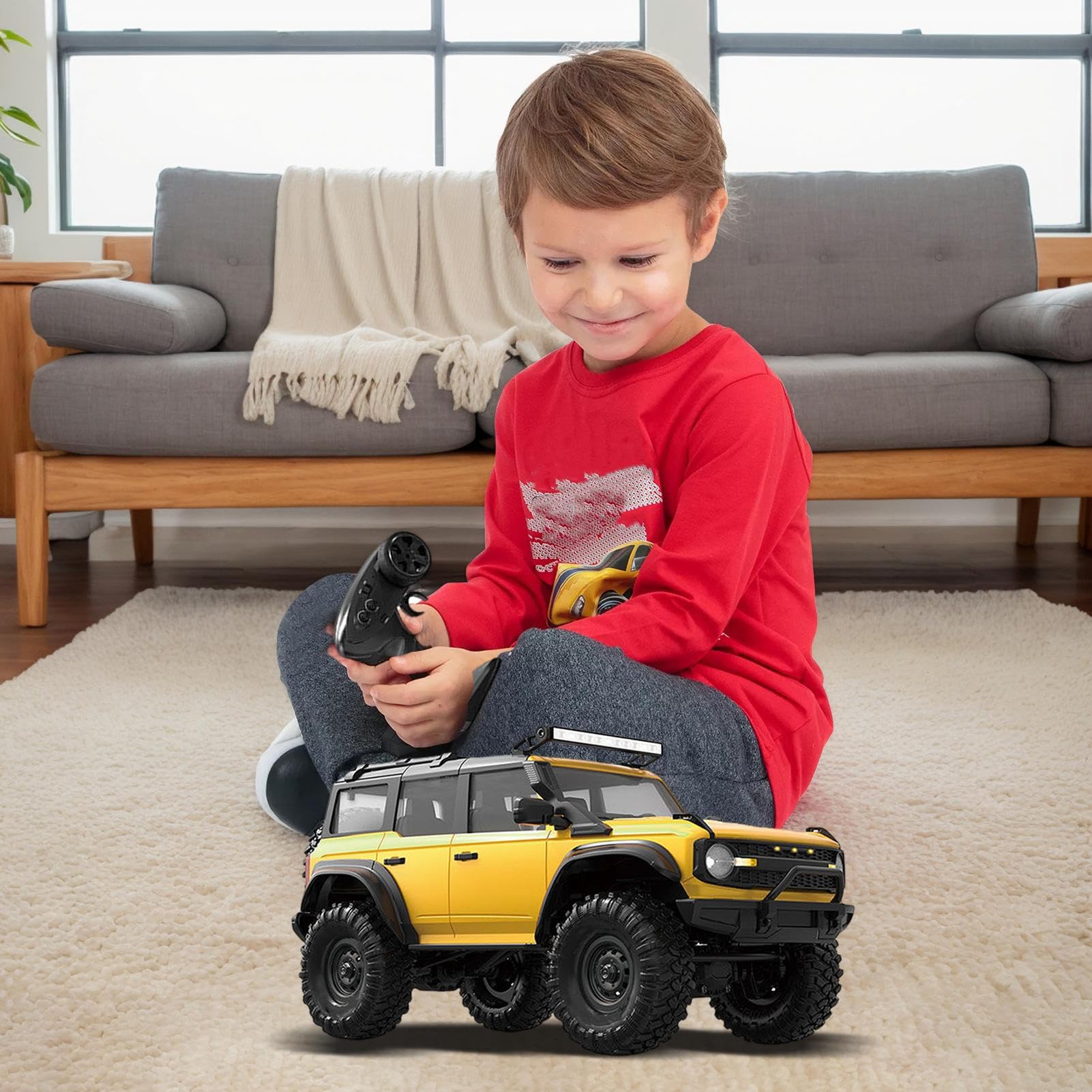 Macchina RC Drifting Giocattolo Camion LED | Veicolo Fuoristrada Radiocomandato 1 16 Per Bambini Ragazze Adulti Feste Festival Compleanni All'Aperto Casa Intrattenimento