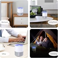 Bubbacare USB Elektromos Rovarcsapda - UV Fényes Szúnyog- és Légycsapda Konyhába, Beltérre és Kültérre, Csendes Működés, Vegyszermentes, Feh 7