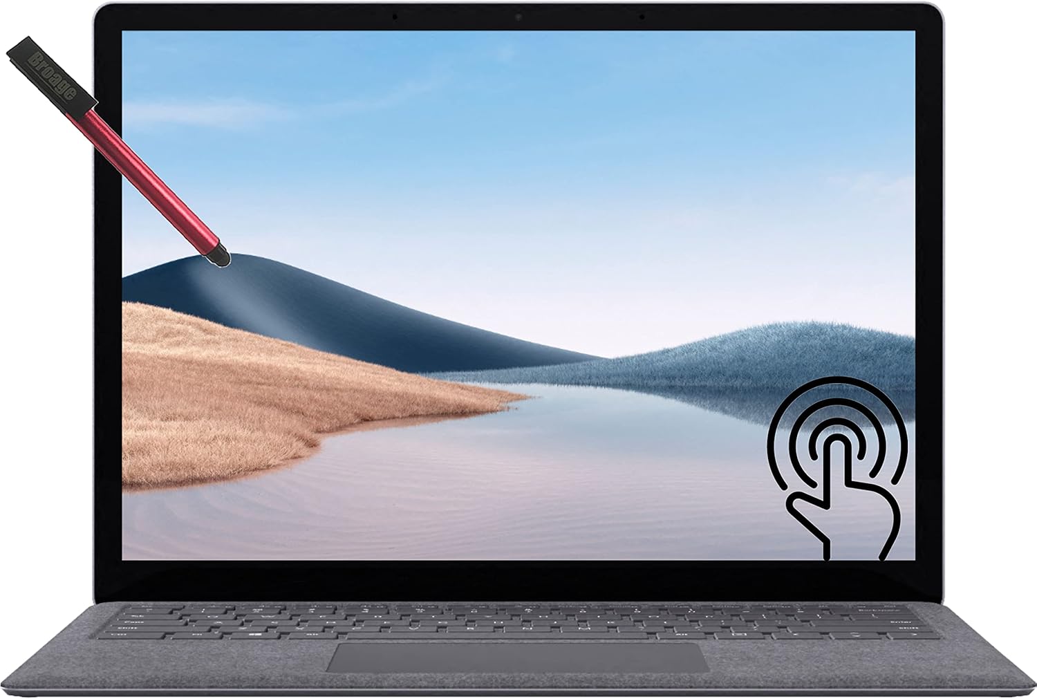 Microsoft Surface Laptop 4, 13.5" Touchscreen PixelSense 2256 x 1504, Hexa-Core AMD Ryzen 5 4680U (Beat i5-1035G1), 8GB LPDDR4x RAM, 128GB SSD, WiFi 6, Win10, Broage 64GB Flash Stylus
