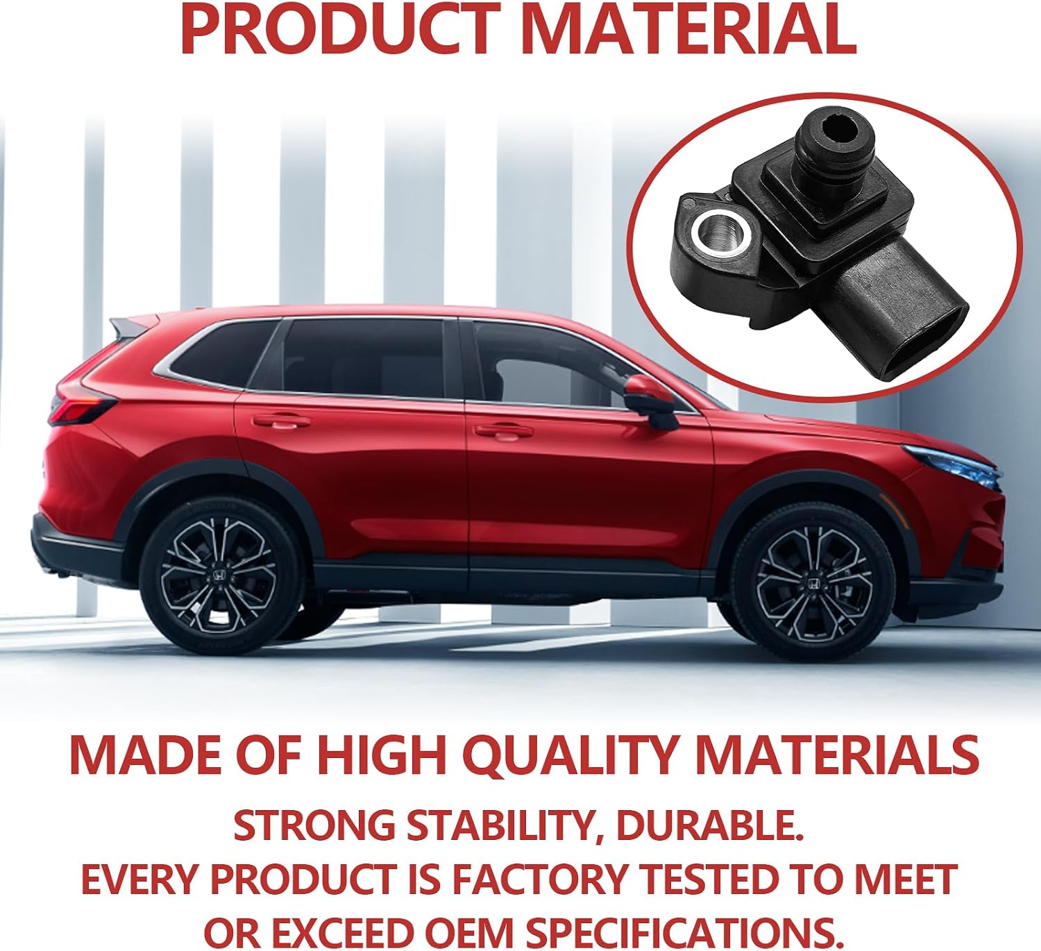 MAP Manifold Absolute Pressure Sensor Replaces 37830-RNA-A01 37830RNAA01 079800-7590 Compatible with H0nda Accord CR-V Ridgeline CR-Z Insight Crosstour S2000 Acura ILX MDX RLX TLX