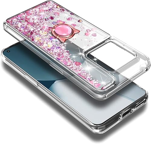 Miniatura 3 de NZND Funda para OnePlus 10 Pro 5G con protector de pantalla de vidrio templado (cobertura máxima), soporte de anillocorrea de muñeca, cascada