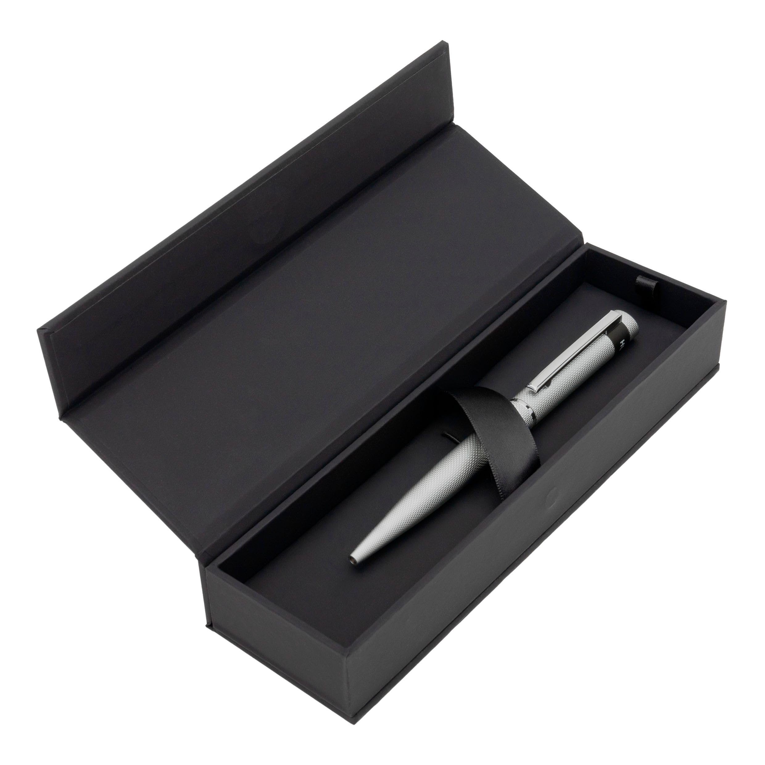 Hugo Boss Loop Diamond mosiężny chrom długopis, Długość: 14,6 cm, Kolor atramentu: niebieski, HSW3674B
