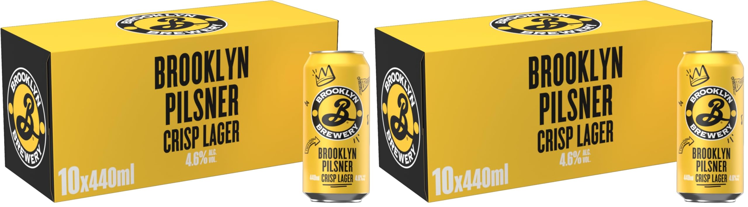 Brooklyn Pilsner Lager Beer 440ml Can (Pack of 10) — view 8