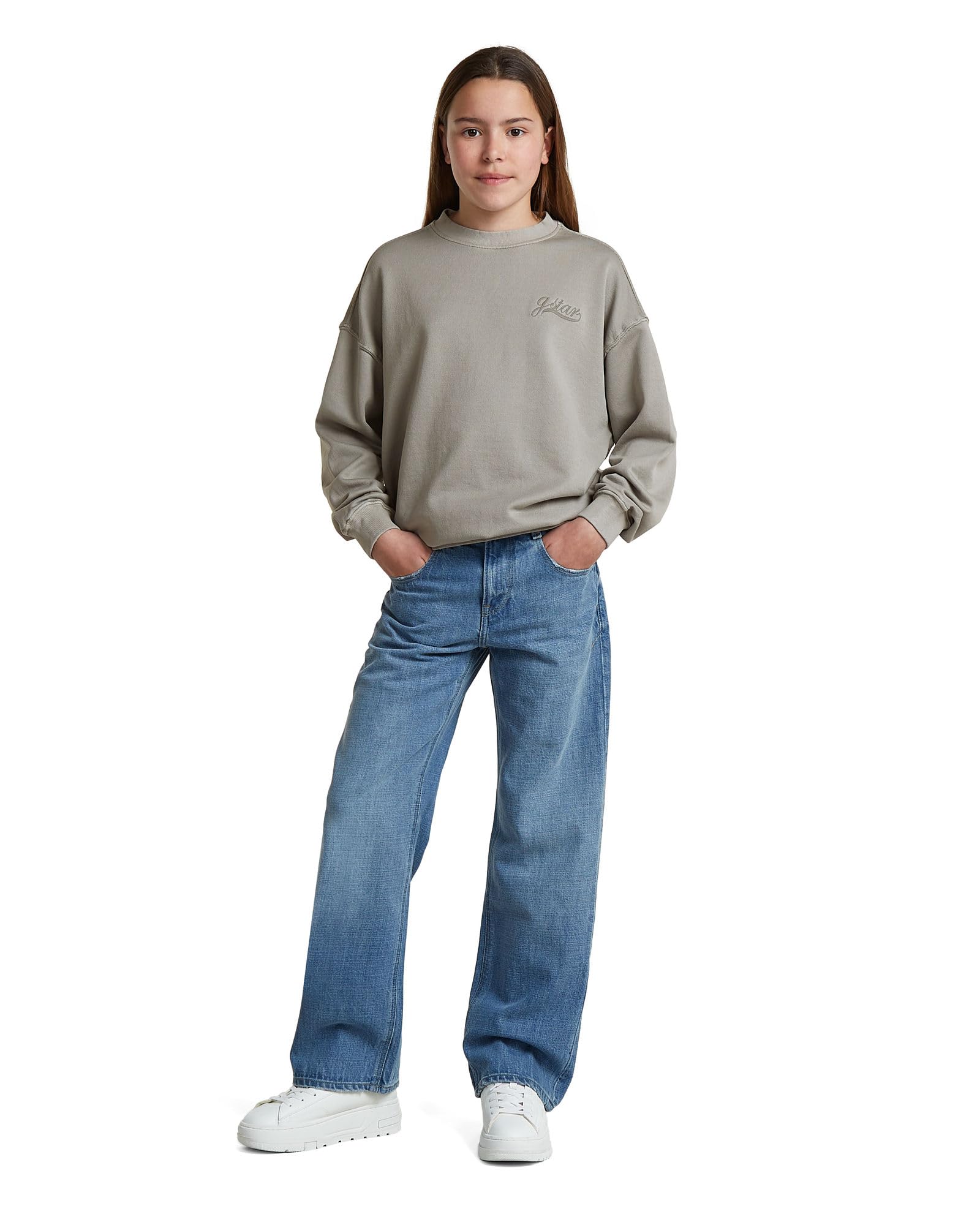 G-Star Mädchen Girls Oversized Crew Sweatshirt Sweater (1er Pack)