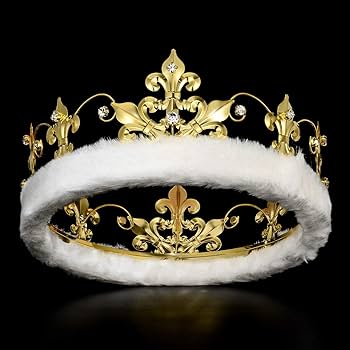 Amazon.com: DcZeRong King Crowns Birthday Crown Adult Men