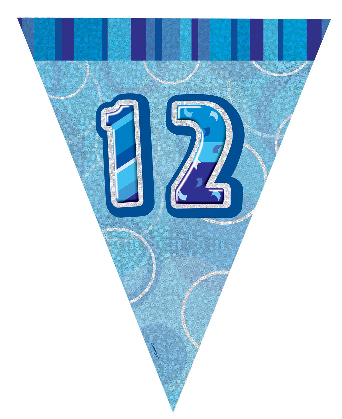 Unique Party 92068 - 9ft Foil Glitz Pink Happy 80th Birthday Banner — view 203