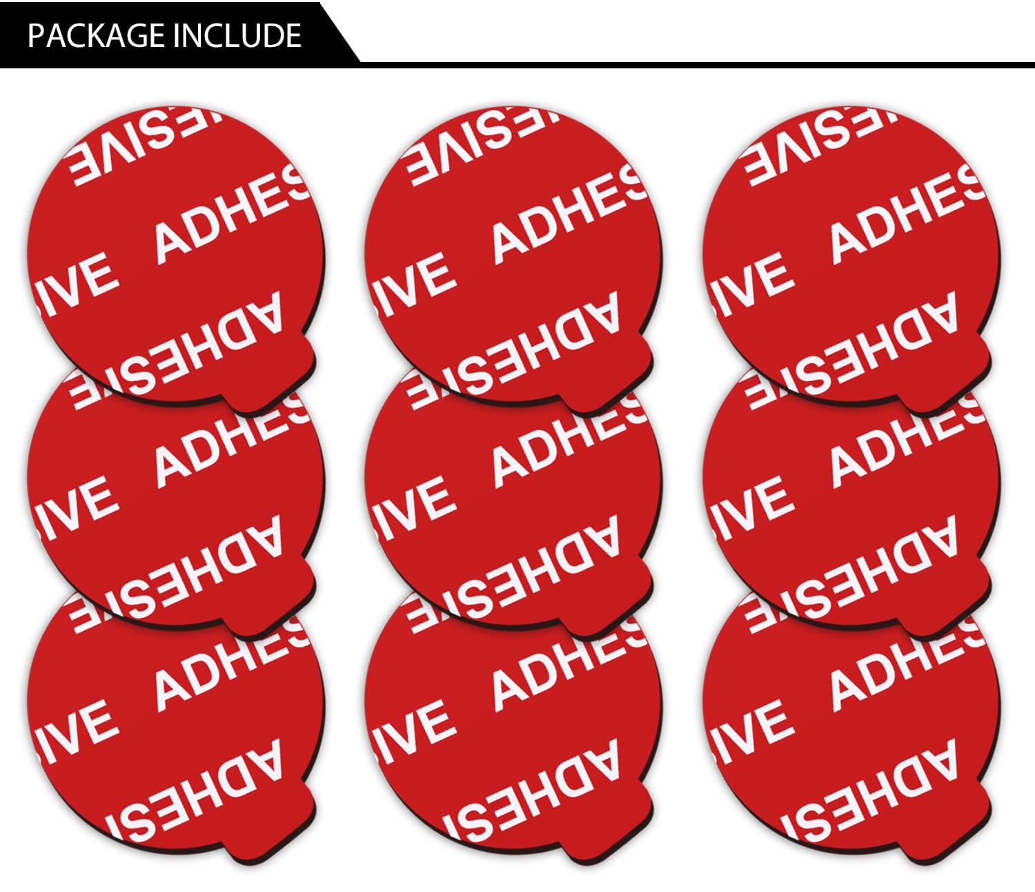 AZXYI Very High Bond Sticky Adhesive, 9 Pack Adhesive Replacement for Socket Base, 1.4 inches Double Sided Sticker Tapes for Phone Collapsible Grip & Stand Base